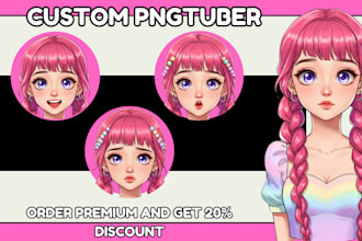 draw pngtuber chibi live2d rigging png tuber vtuber, pngtuber plus for streamers