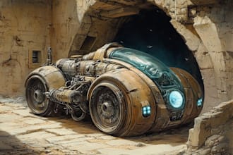 design spaceships and sci fi vehicles