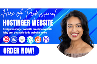 design hostinger website on clixlo website lofty crm godaddy duda website ionos