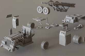 mod 3d nurbs truck for printing in autocad,cut and key 3d car, zbrush,3dtexture