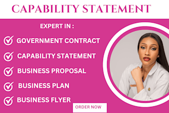 design effective government capability statement and capability statement