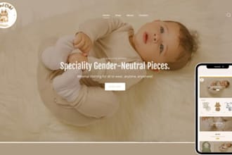 design baby clothing shopify store kids wear website kid cloth dropshipping