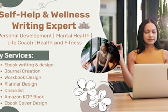 design self help wellness mental health journal amazon KDP ebook planner tracker