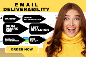 fix any dns records fix spf dkim dmarc for email inbox deliverability list clean