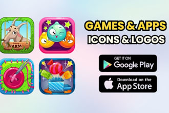 do creative game icon design and app icon set in 24 hours