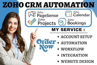 setup zoho calendar pagesense zoho assist zoho projects automation zoho bookings