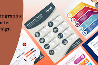 design infographics, flowcharts, diagrams, and pie charts