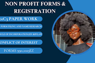 register or reinstate 501c3 nonprofit with 1023, 1023ez, and bylaws