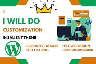 design website in salient theme