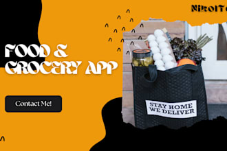 do custom food, grocery app development for modern business