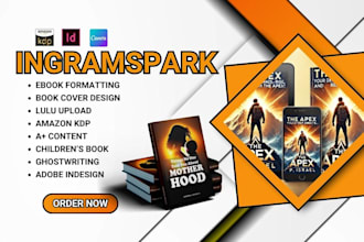 ingramspark kdp ebook formatting ingramspark paperback cover flipbook design