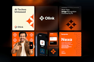 design ai tech logo design brand identity
