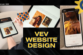 create or redesign a modern tilda, duda, weebly, or vev website