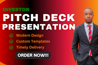 create business and marketing powerpoint slide, investor and startup pitch deck