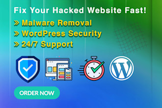 fix your hacked website or wordpress site fast malware removal and security help