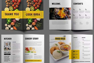 do cookbook formatting, design recipe book, cookbook cover as cookbook writer