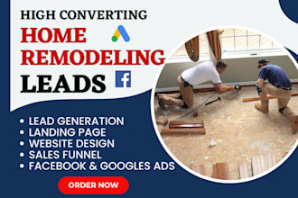generate home remodeling plumbing bathroom kitchen remodeling leads website