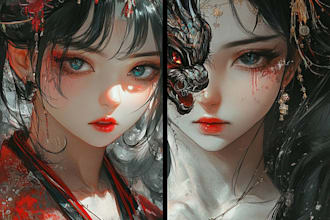 do anime illustration, fan art, dakimakura, manga, etc
