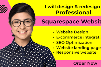 design and build squarespace website