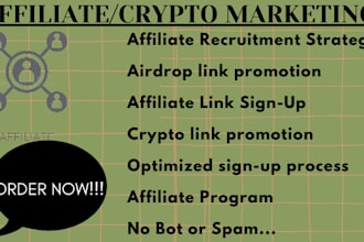 recruit affiliate link crypto link airdrop link promotion clickbank referral