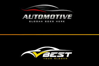 design car racing and automotive logo