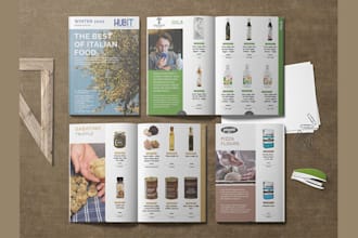 design a professional product catalog or lookbook