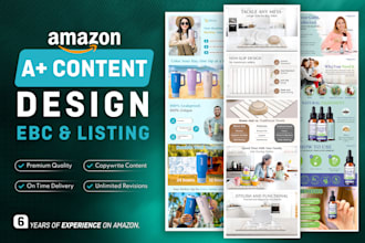 do professional amazon ebc design, a plus content, premium ebc