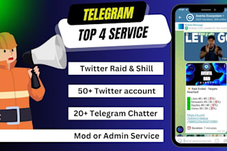 be your telegram moderator or telegram community manager