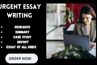 do urgent essay writing as an essay writer