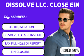 dissolve your US llc, llc registration,close ein, itin , company registration