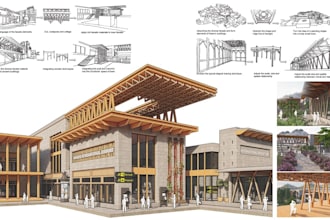 design architectural thesis projects with 3d modeling and rendering