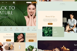 design massage, therapy, wellness, and spa website for wordpress or wix