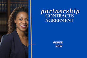 be your lawyer and draft your partnership, lease, loan, employment, contracts