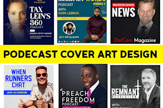 make podcast cover art and podcast logo design with unlimited revisions