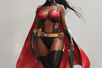 draw a comic superhero or character