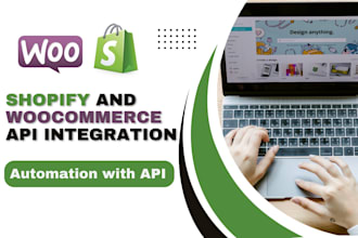 do API integration in woocommerce and shopify