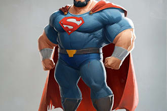 marvel style comic book superhero character