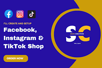 set up your tiktok shop instagram shop facebook shop run tiktok ads