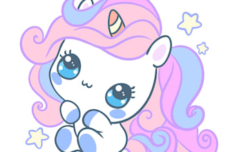draw a cute cartoon kawaii character