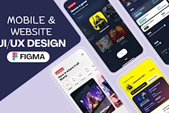 do attractive website ui ux design mobile app ui ux and dashboard ui ux design