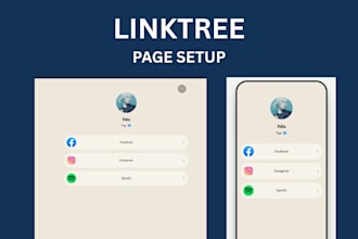 professionally design and set up your linktree bio page