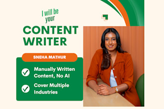 do monthly SEO content writing for you, no ai