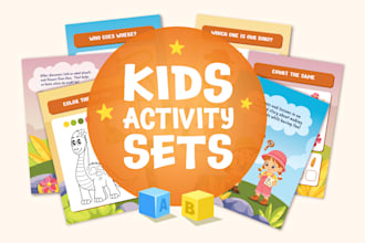 create vector illustrations for games, education, and children media