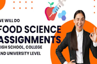 create food science or nutrition articles for you