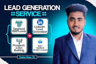 do b2b lead generation, targeted linkedin leads and email list building