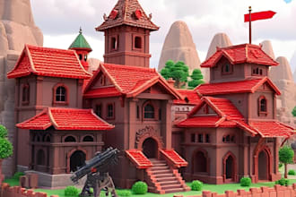 create a roblox game with scripting, roblox map design, model, ui and systems