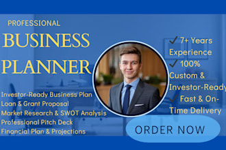 write a business plan, pitch deck, loan, and grant proposal