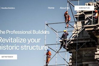 build plumbing hvac roofing construction real estate contractor website