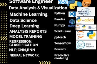 do python machine learning projects,data analysis,data science,teach as tutor