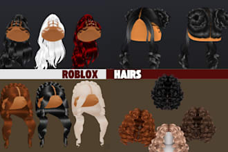 design high quality 3d roblox model, ugc hair accessories, roblox assets